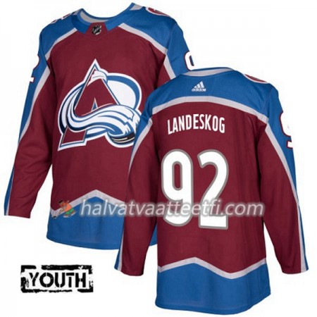 Lasten NHL Colorado Avalanche Pelipaita Gabriel Landeskog 92 Adidas 2017-2018 Burgundy Punainen Authentic Lasten NHL Colorado Avalanche Pelipaita Gabriel Landeskog 92 Adidas 2017-2018 Burgundy Punainen Authentic